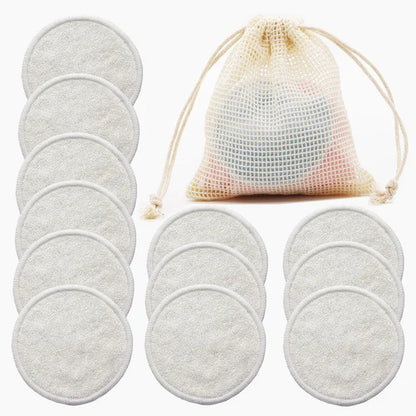 12-Pack Reusable Cotton Makeup Remover Pads – Washable & Eco-Friendly