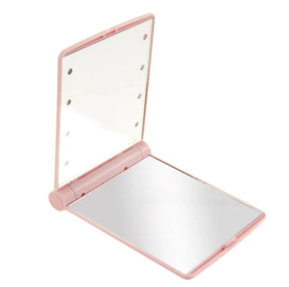 Portable Folding LED Makeup Mirror