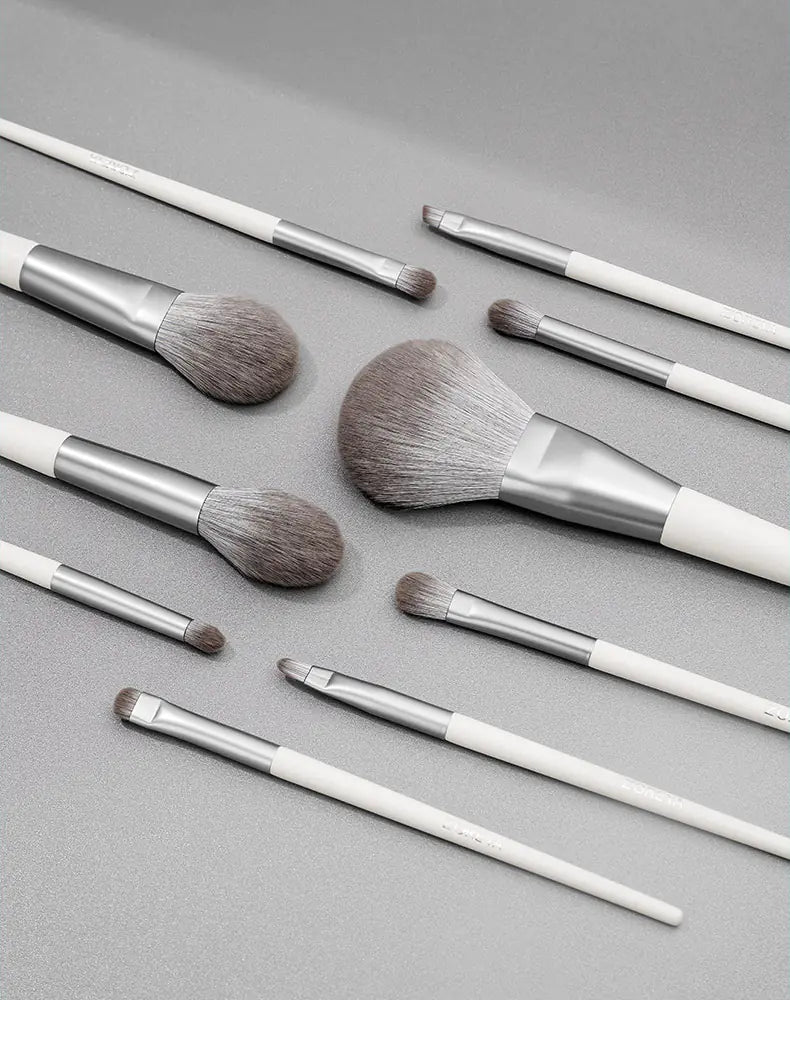 Jumbo 10-Piece Soft Synthetic Makeup Brush Set