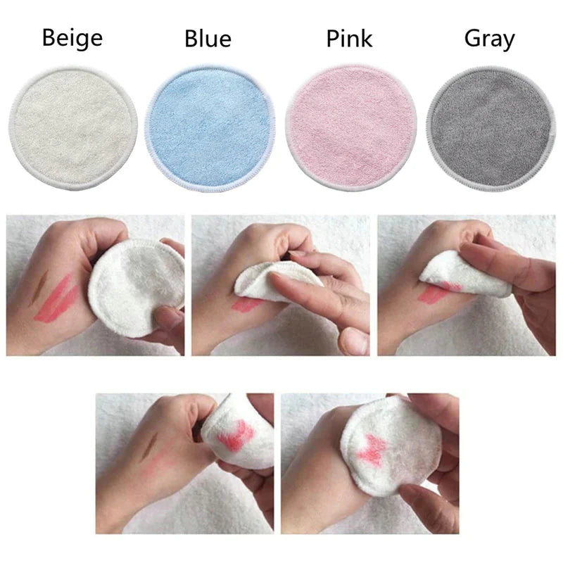 12-Pack Reusable Cotton Makeup Remover Pads – Washable & Eco-Friendly