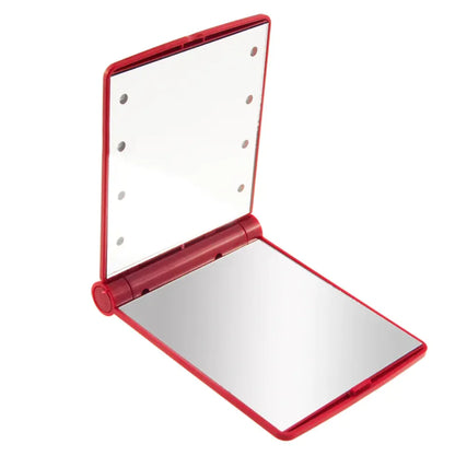 Portable Folding LED Makeup Mirror