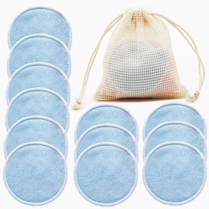 12-Pack Reusable Cotton Makeup Remover Pads – Washable & Eco-Friendly